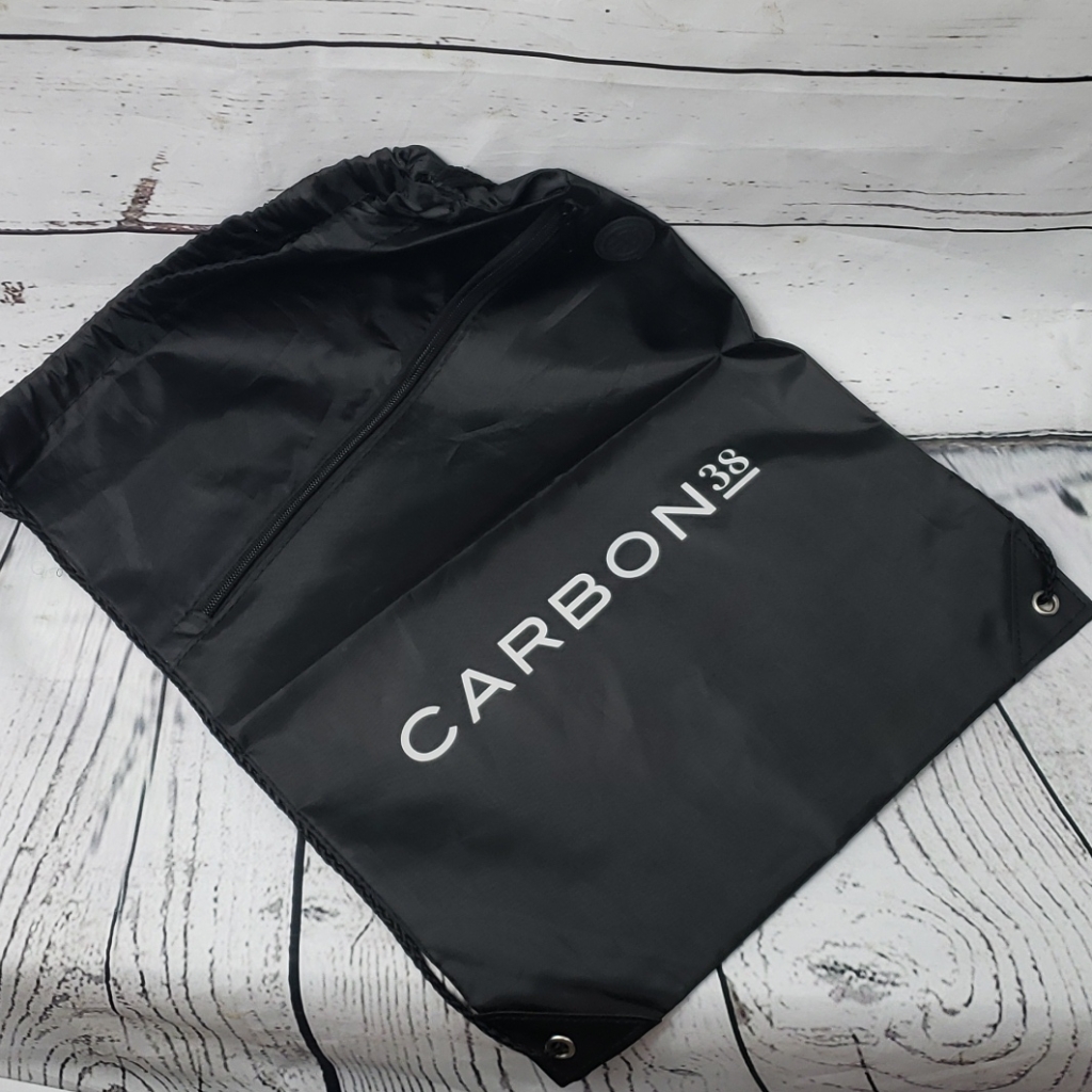 Pull String Lightweight Backpack With Zip Pocket